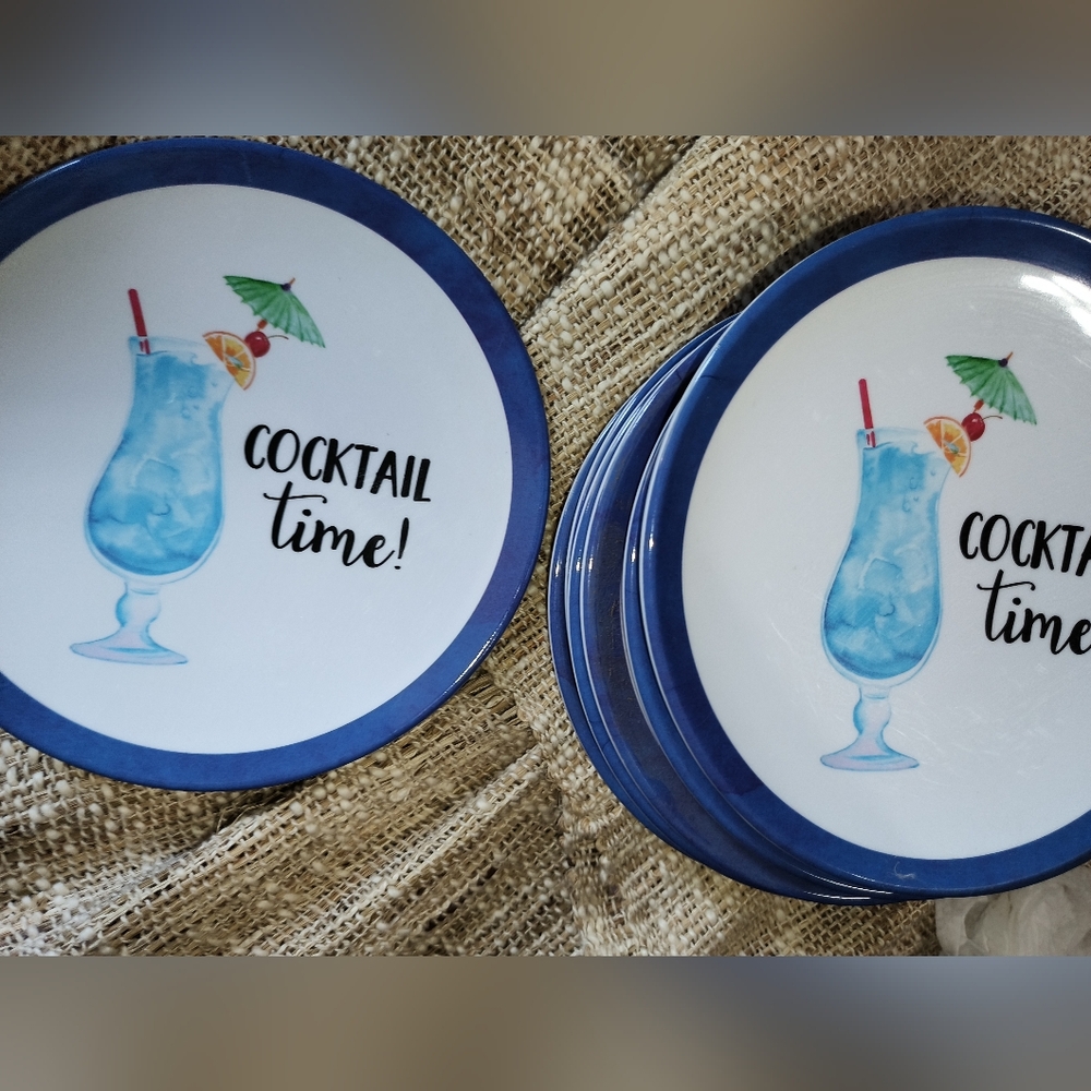 8 New Ashland Summer Plates "Cocktail Time!" - Picture 3 of 6